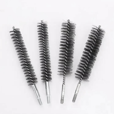 Deep-hole deburring brush