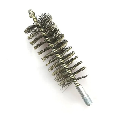 Wire chimney cleaning broom