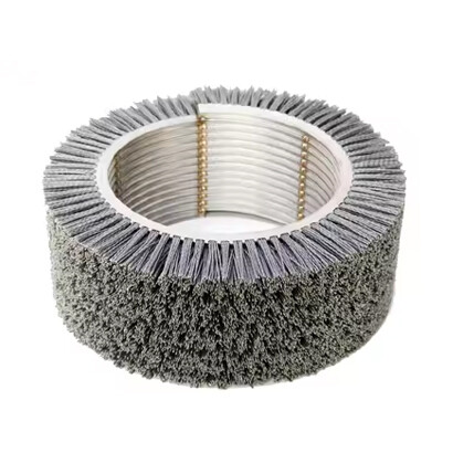 Round double-belt industrial abrasive wire brush