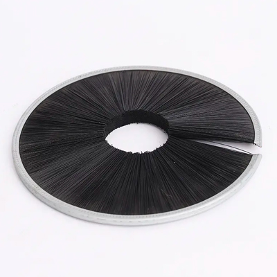 Black silk nylon filament monolithic inner winding brush