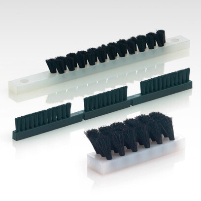 Nylon bristle brush strips