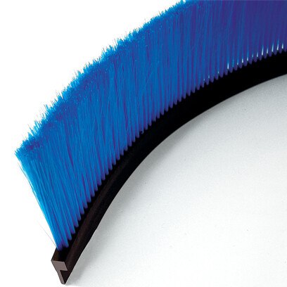 Roll-shaped flexible ribbon brush