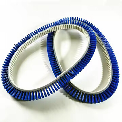 Blue nylon closed belt brush