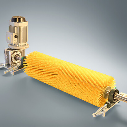 Electric belt conveyor cleaner