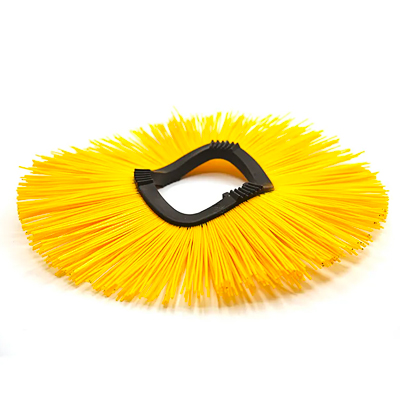 Snow removal winding disc PP brush