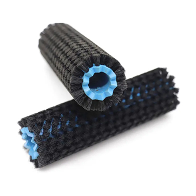 Roller industrial brushes for machines