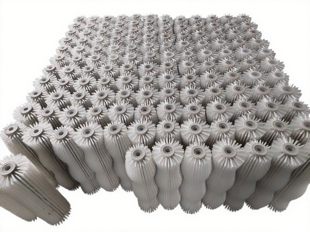 Industrial Tomato Washing Machine with Brush Brush Roller Peeling Cleaning Machine Fruit Cleaning Roller Brush