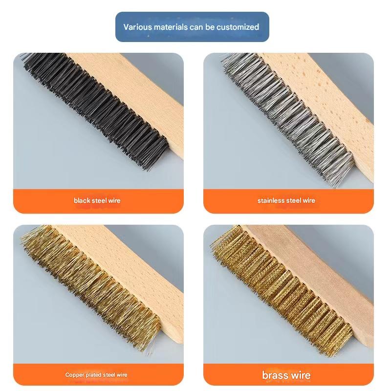 Multi-purpose wire cleaning brush