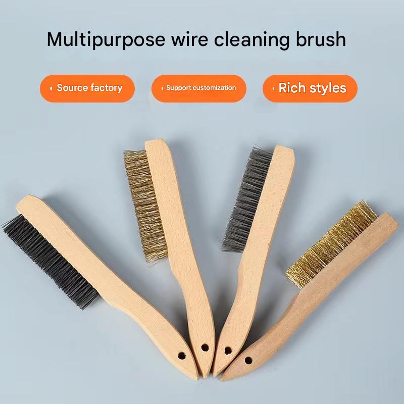Multi-purpose wire cleaning brush