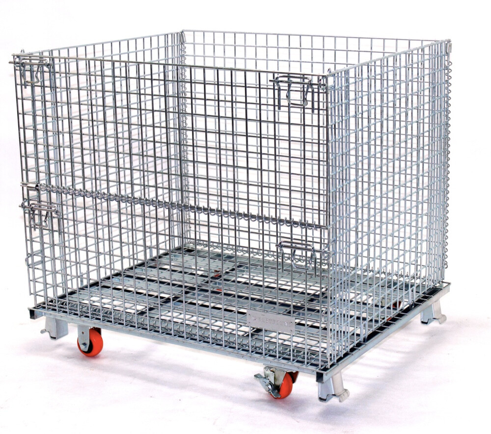Caster-equipped storage cage B1