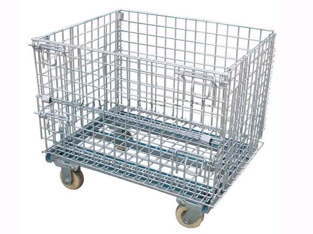 Caster-equipped storage cage A1