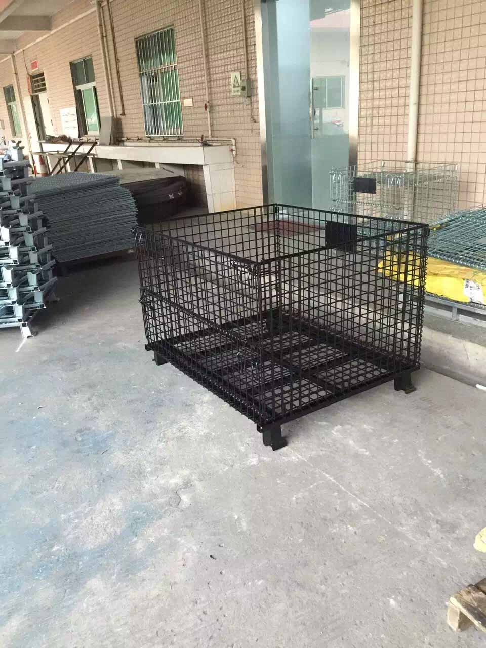 Painted and hollow board storage cages C1