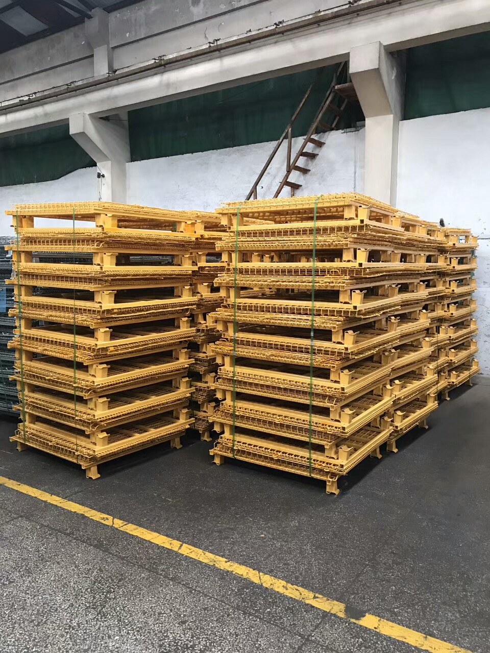 Painted and hollow board storage cages A3