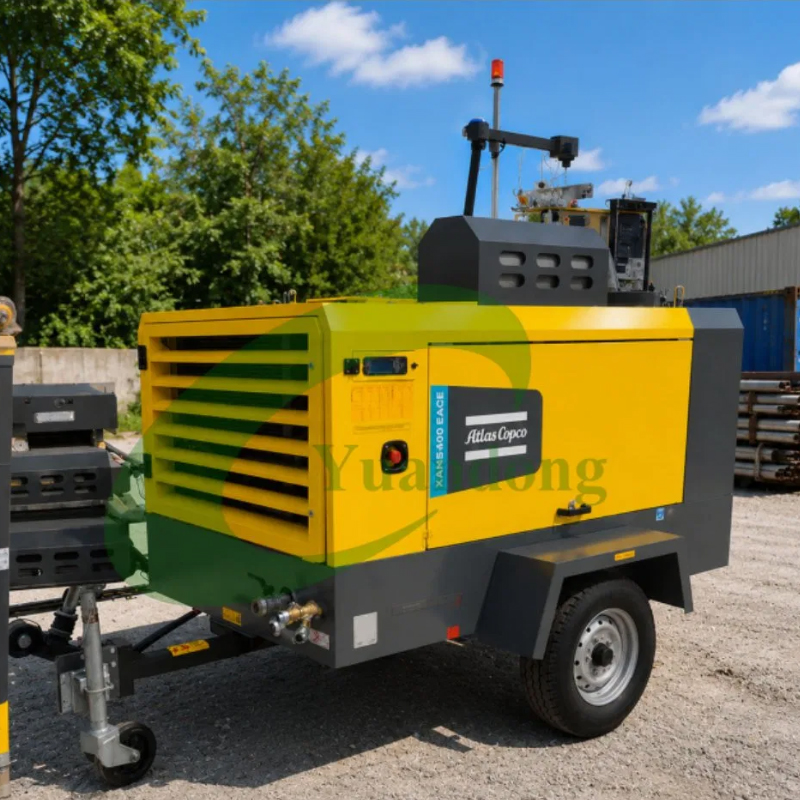 Industrial Atlas Copco Xahs 350 Portable Diesel Screw Air Compressor