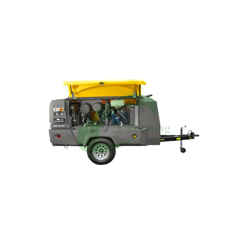 Atlas Copco Xahs 700 Diesel Portable Screw Air Compressor 5-12 Bar Mobile Industrial Unit