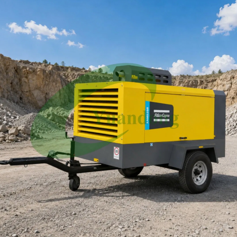 Atlas Copco Xahs 750 Mobile Diesel Air Compressor Medium-Pressure Screw Compressor