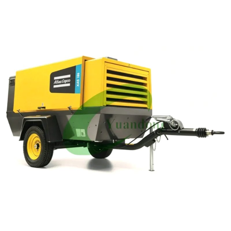 Atlas Copco Xas400 Towable Diesel Air Compressor 410cfm for Blast Hole Drilling