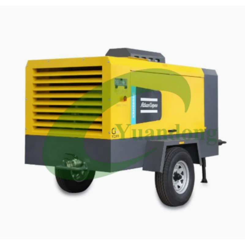 Atlas Copco Xats 350 Portable Diesel Screw Air Compressor 10 Bar 350 Cfm 150 Psi