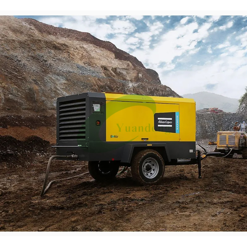 Atlas Copco Xats 350 Portable Diesel Screw Air Compressor 10 Bar 350 Cfm 150 Psi