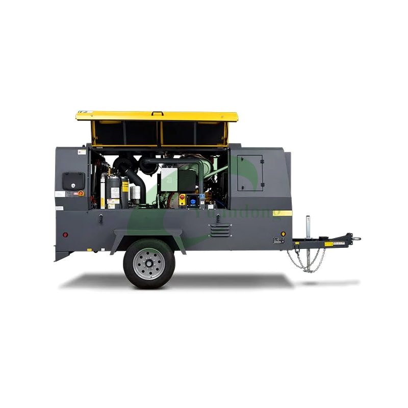 Atlas Copco Xavs 450 Portable Diesel Air Compressor 14 Bar 450 Cfm for Drilling and Construction