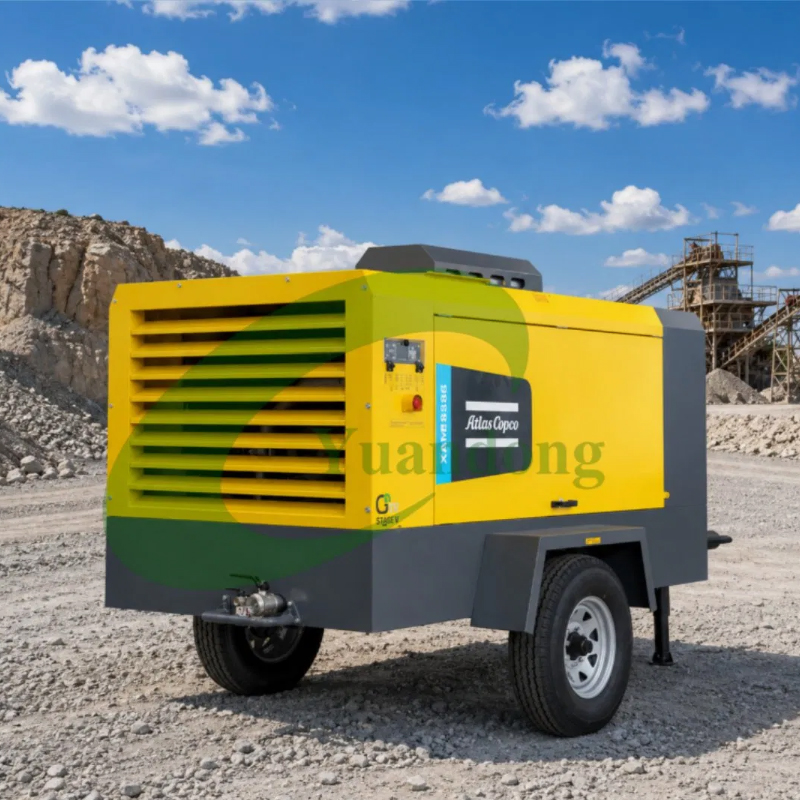 Original Atlas Copco Xavs 650 Portable Diesel Air Compressor Mobile Screw Compressor for Sale