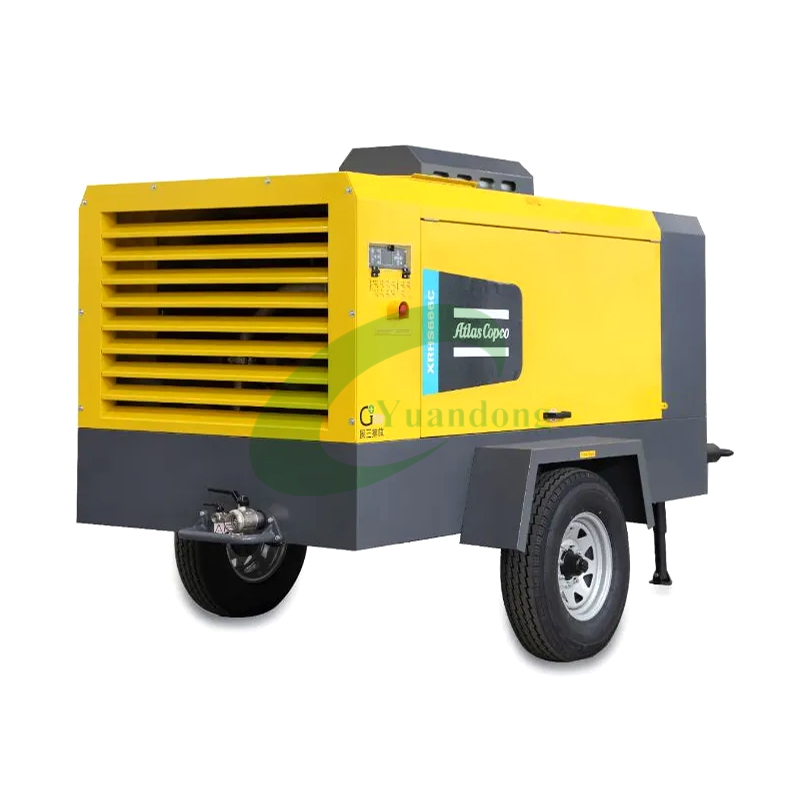 Original Atlas Copco Xavs 650 Portable Diesel Air Compressor Mobile Screw Compressor for Sale