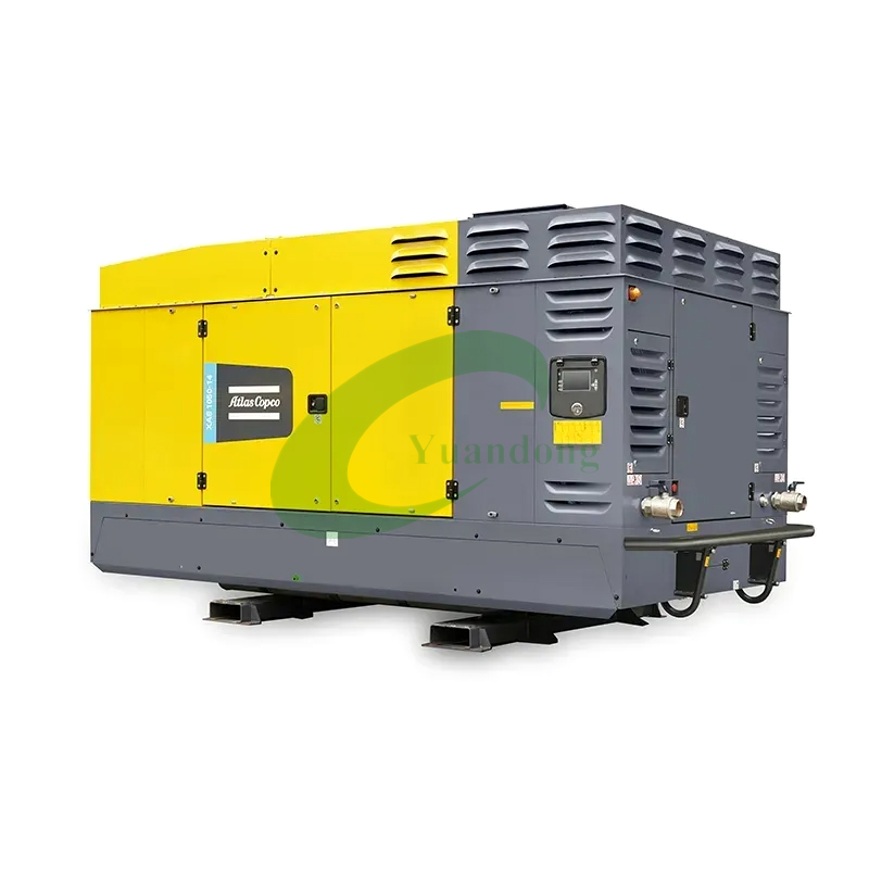 Atlas Copco Skid Mounted V900 Screw Air Compressor for Geothermal Production Well Drilling