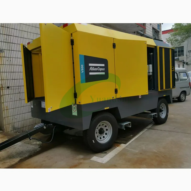 Atlas Copco V1200 High Pressure Diesel Air Compressor for Drilling Applications