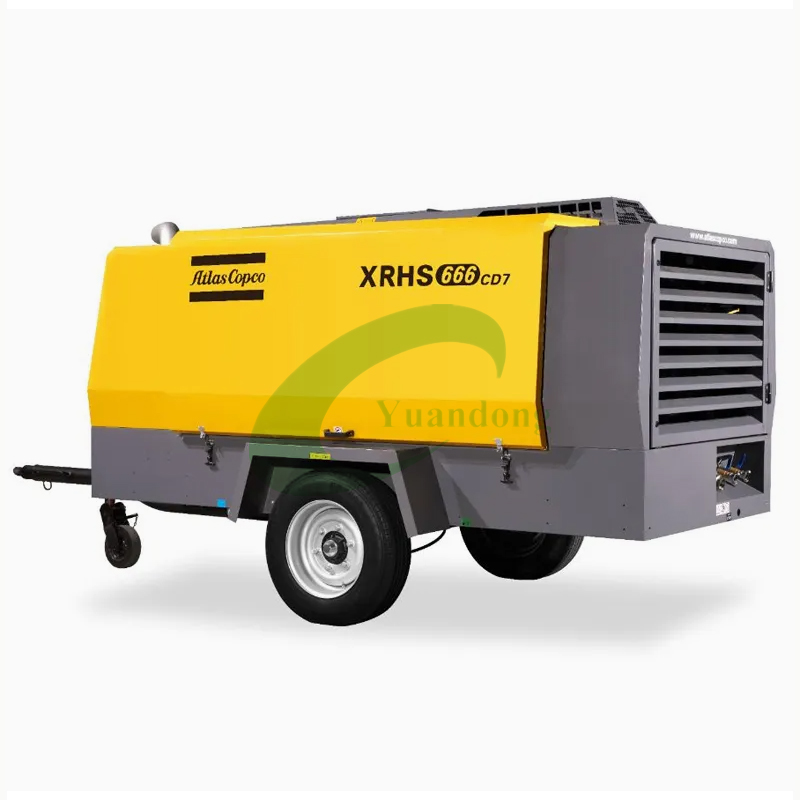 Atlas Copco Xrhs 317 CD7 Powered High Pressure Air Compressor 20 Bar for Water Well Drilling