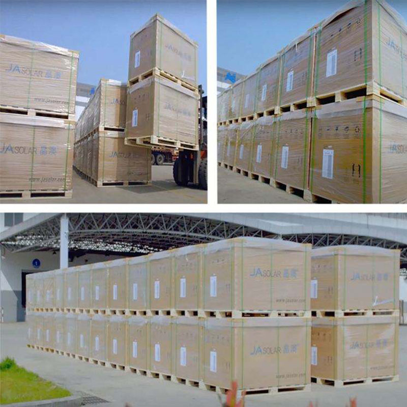 JA P-type double-sided 580W solar panel