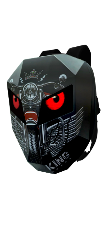 Cross Border LED Audio Bike Smart Backpack with Glowing Eyes Cool Motorcycle Helmet Source Manufacturer Products
