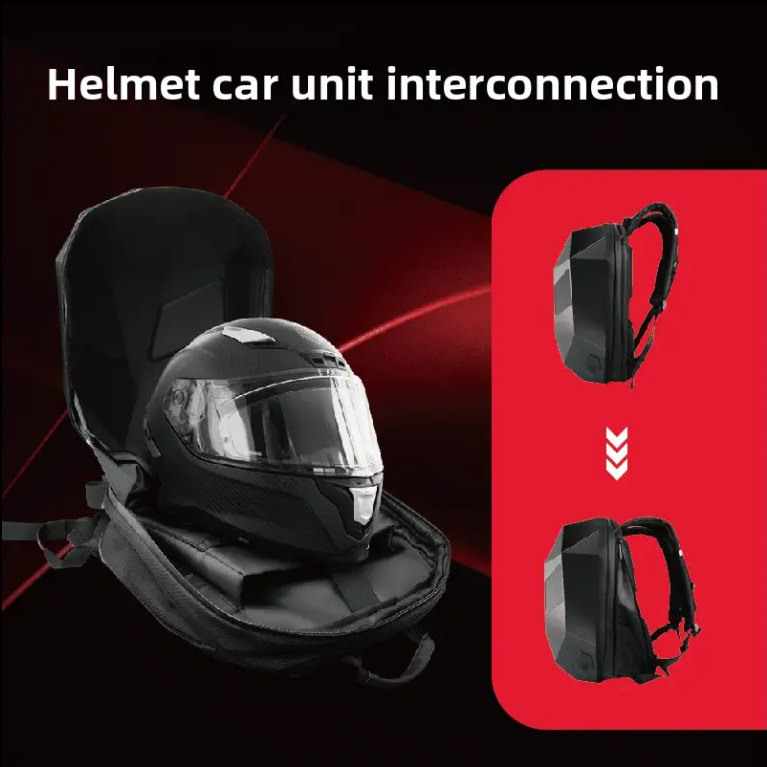 Cross Border LED Audio Bike Smart Backpack with Glowing Eyes Cool Motorcycle Helmet Source Manufacturer Products