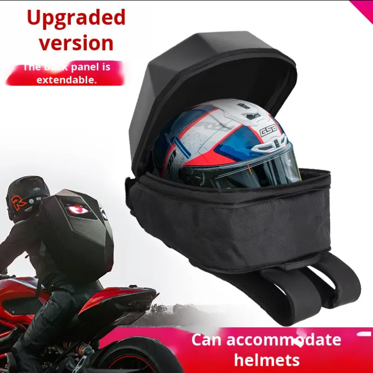 Sharingan Luminous Eye LED Backpack Iron Man Riding LED Rider Motorcycle Bag & Helmet Lighting System