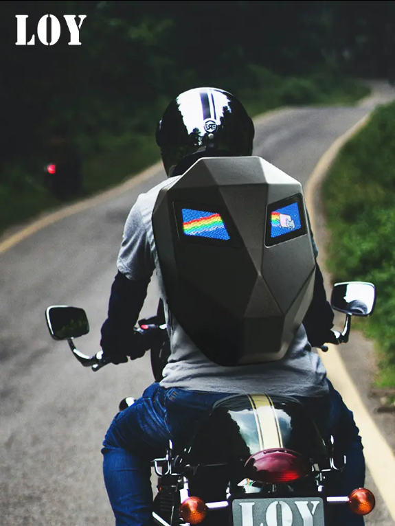  Iron Man Men's and Women's Motorcycle Backpacks Waterproof Luminous Helmet Bags Cycling Waist Bags