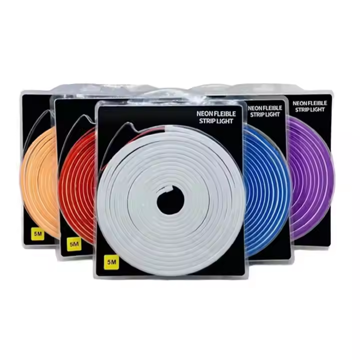 Cross-border foreign trade RGB LED full-color silicone light strip Bluetooth atmospheric application remote control smart strip light