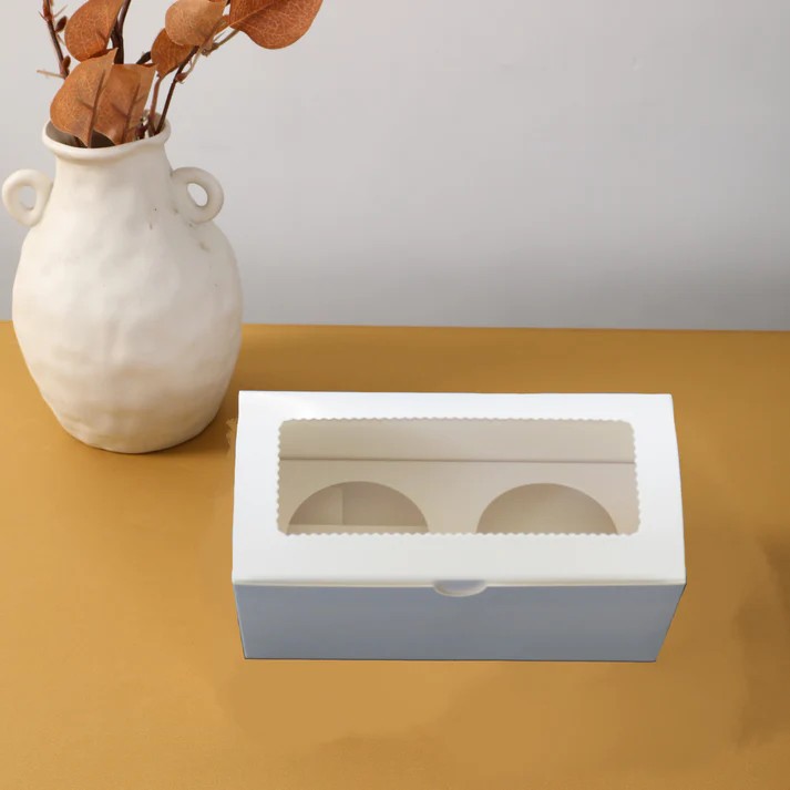2 hole cupcake box