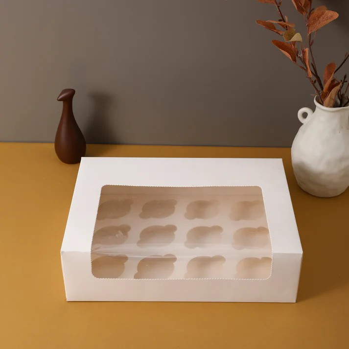 12 hole large window cupcake box