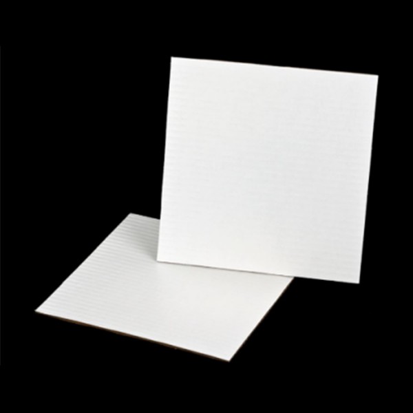 9-inch square white Card Board