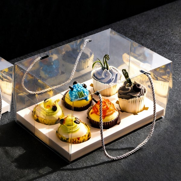 6 Hole PET cake Boxes