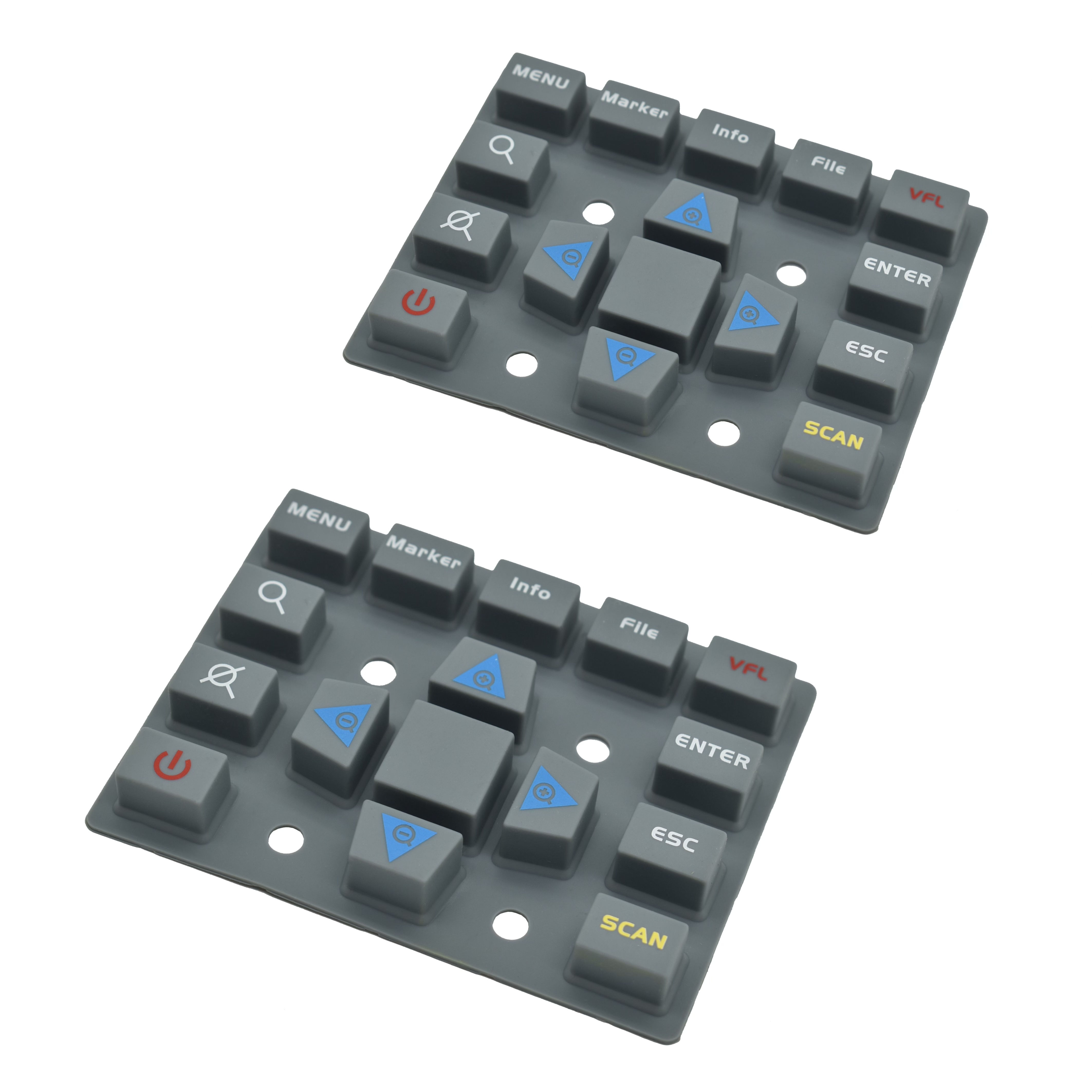 Customized oil resistant silicone button screen printing silicone button rubber keyboard, suitable for electronic device OEM