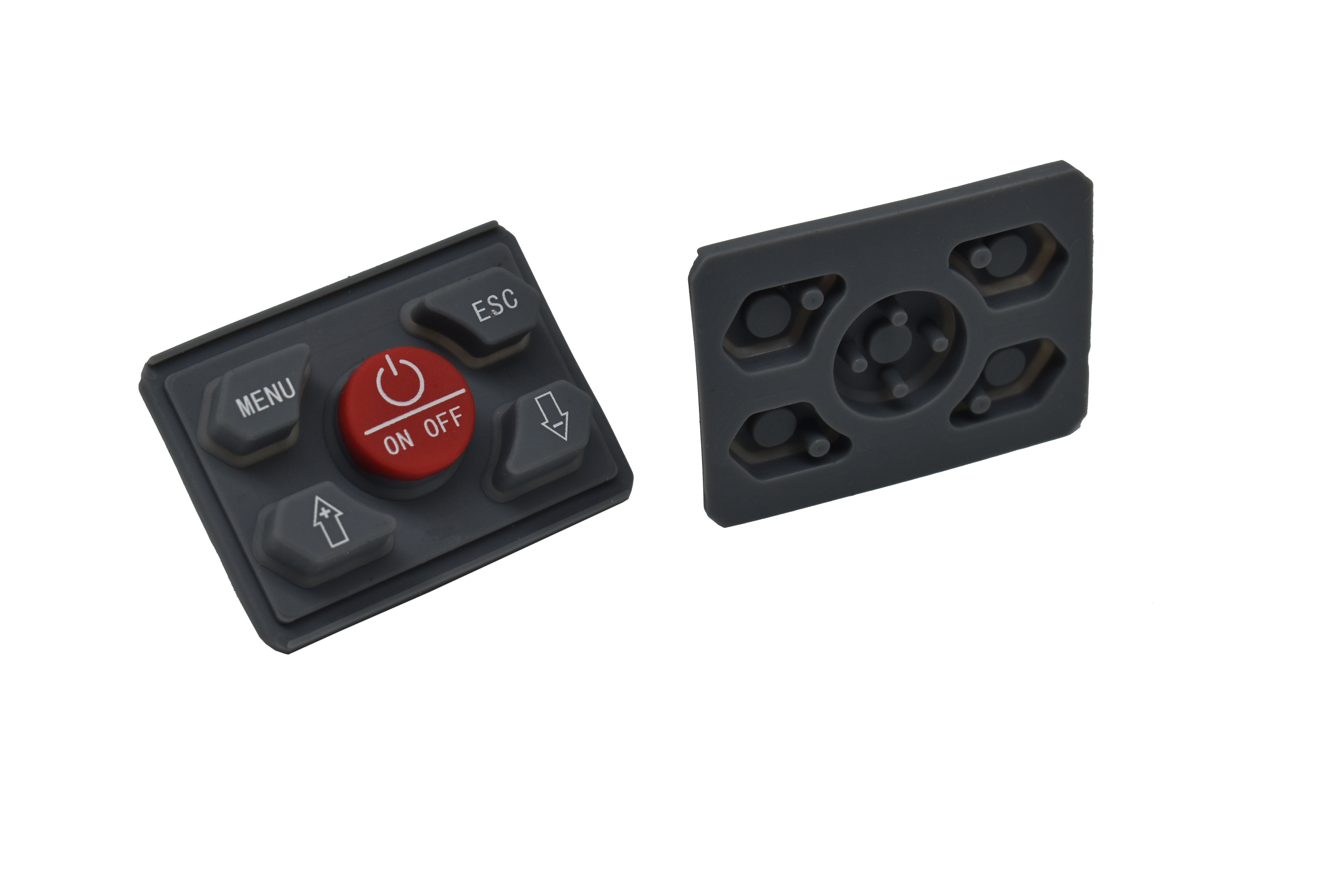 Customized design silicone rubber keyboard screen printed conductive key pad, suitable for electronic device accessories