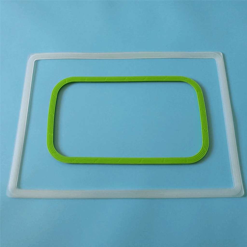 Customized IP67 waterproof and UV resistant rectangular silicone rubber gasket, suitable for outdoor floodlights with a temperature range of -40 to+200 ℃