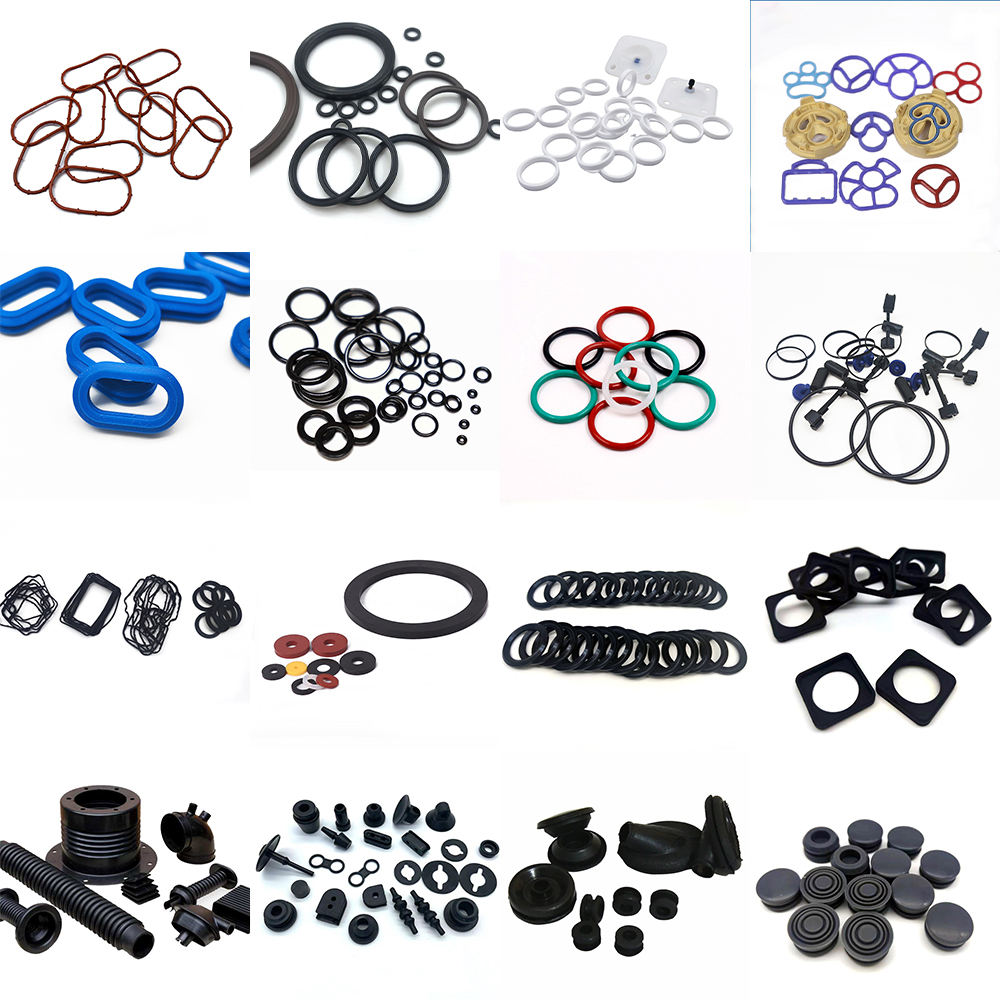 Customized silicone/EPDM/nitrile rubber connectors with long service life, rubber gaskets, sealing rings, LED lamp holders, processing services, customized cutting