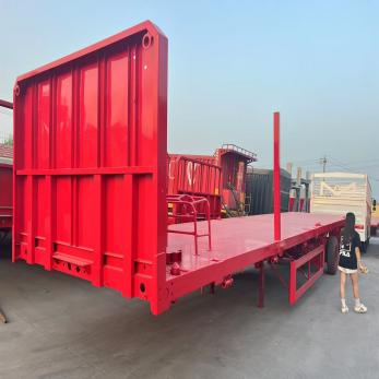 3axels 40FT 60FT Container Flatbed Trailer Container Transport Semi Trailer