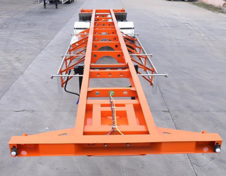Tri-Axle 20FT 40FT Skeleton Container Chassis Semi Trailer