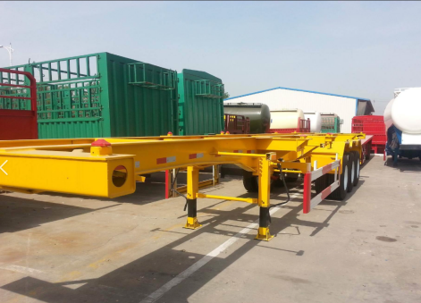 Tri-Axle 20FT 40FT Skeleton Container Chassis Semi Trailer