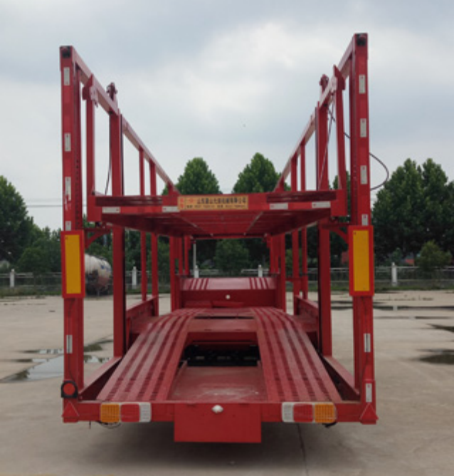 Cimc Huajun 12-meter mid-axle vehicle transport semi-trailer