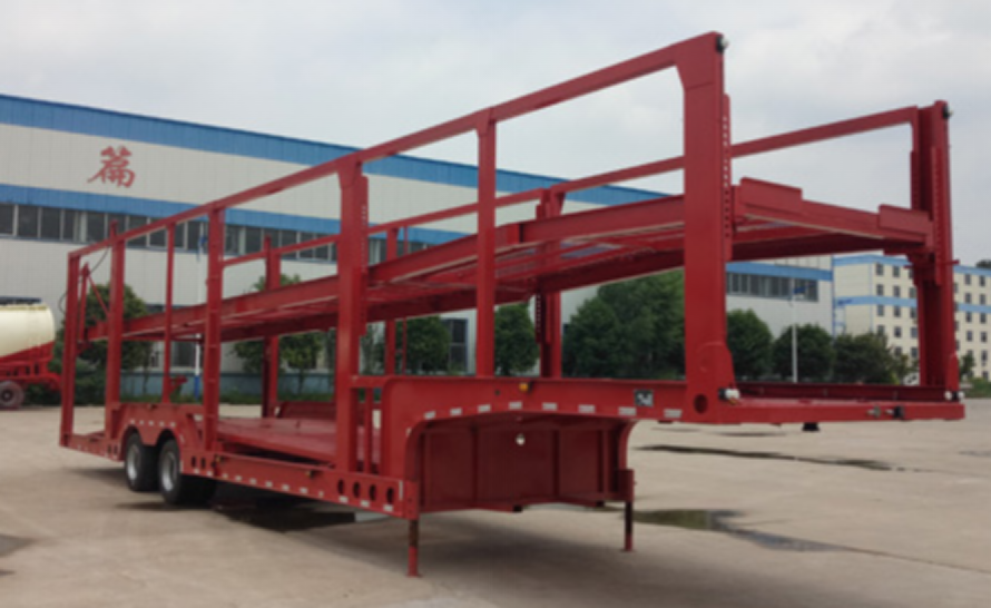 Cimc Huajun 12-meter mid-axle vehicle transport semi-trailer