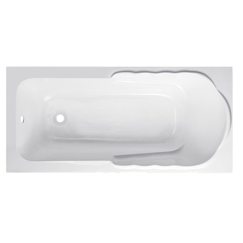 Factory  Bathroom Rectangle White Acrylic Built in  Bathtub for Projects