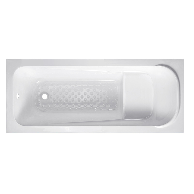 Russia Type Cheap Price New Simple Embedded Bathtub Acrylic Rectangle DROP-IN Bathtub 170x70cm